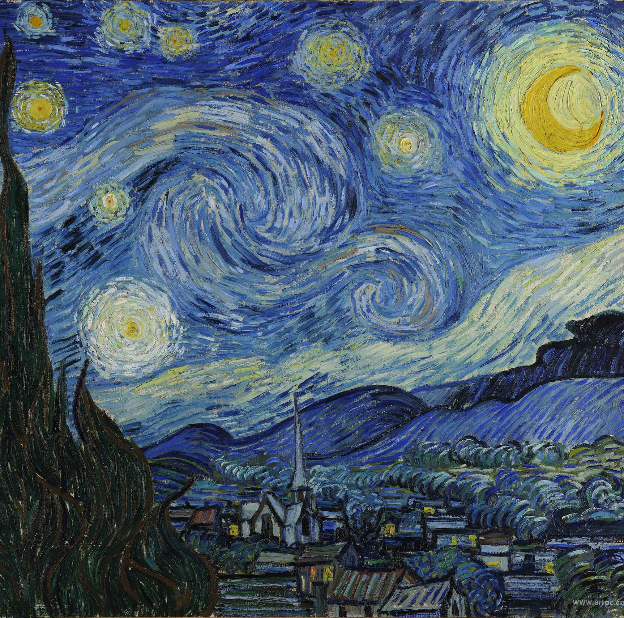 梵高 星月夜