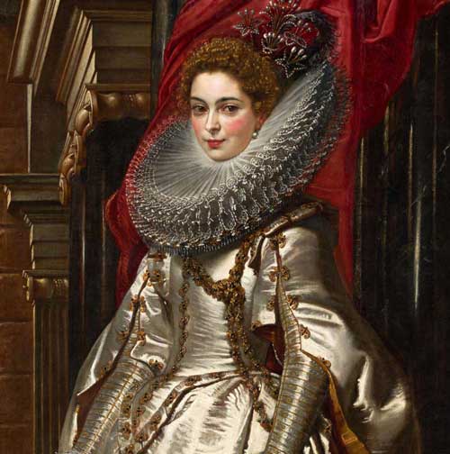 魯本斯 布里吉達(dá)·斯皮諾拉·多里亞侯爵夫人肖像